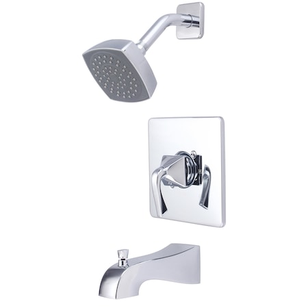 Pioneer Industries Single Handle Tub and Shower Trim Set in Chrome T-4PR110